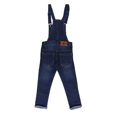 Jardineira Jeans Infantil Gijo Lavagem Used Com Bolso Frontal